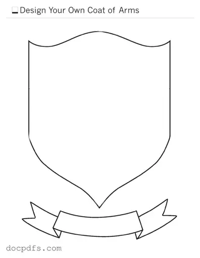 Coat Of Arms Template in PDF