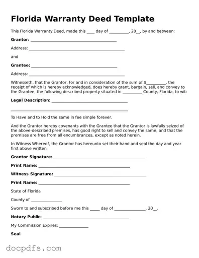 Free Florida Deed Form