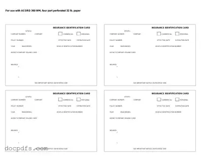 Acord 50 WM Template in PDF